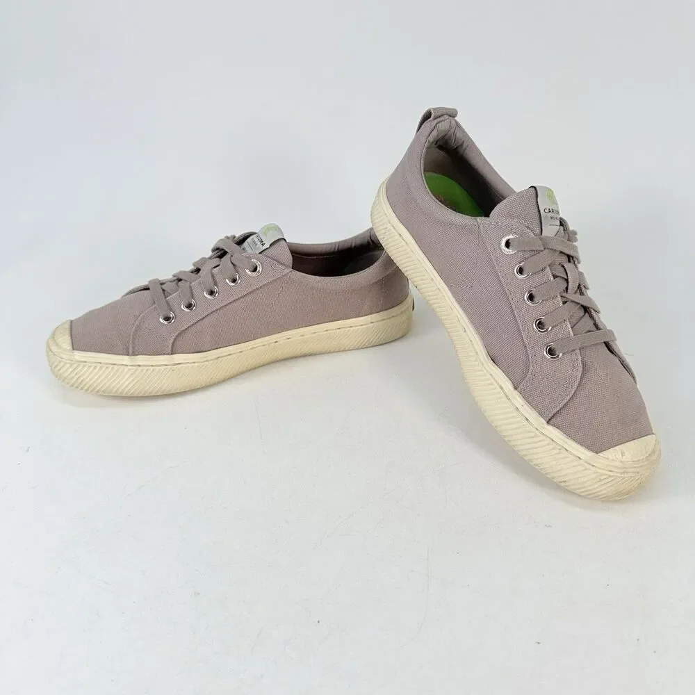 Cariuma Rio Brasil Low Canvas Grey Sneakers Shoes Womens Size 8 Men 6.5